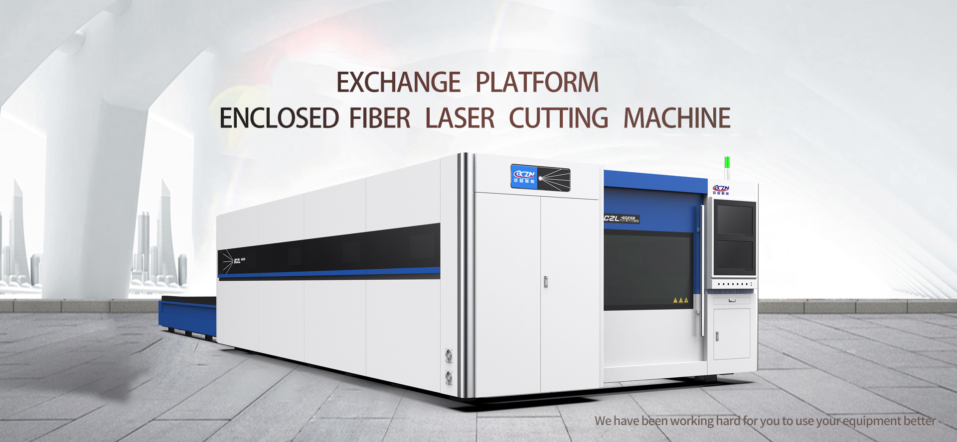 exchange platform enclosed fiber laser cutting machine