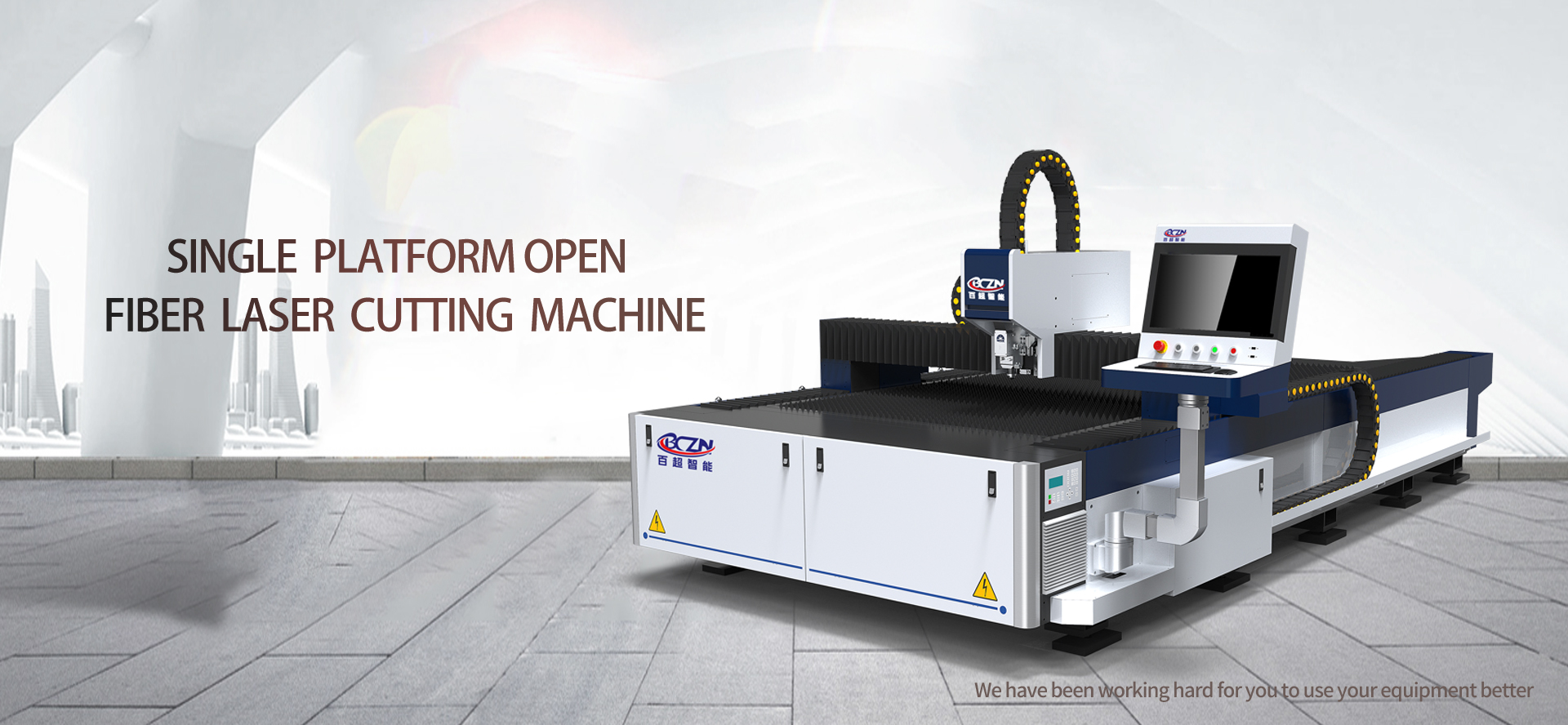 single platform open fiber laser cutting machine